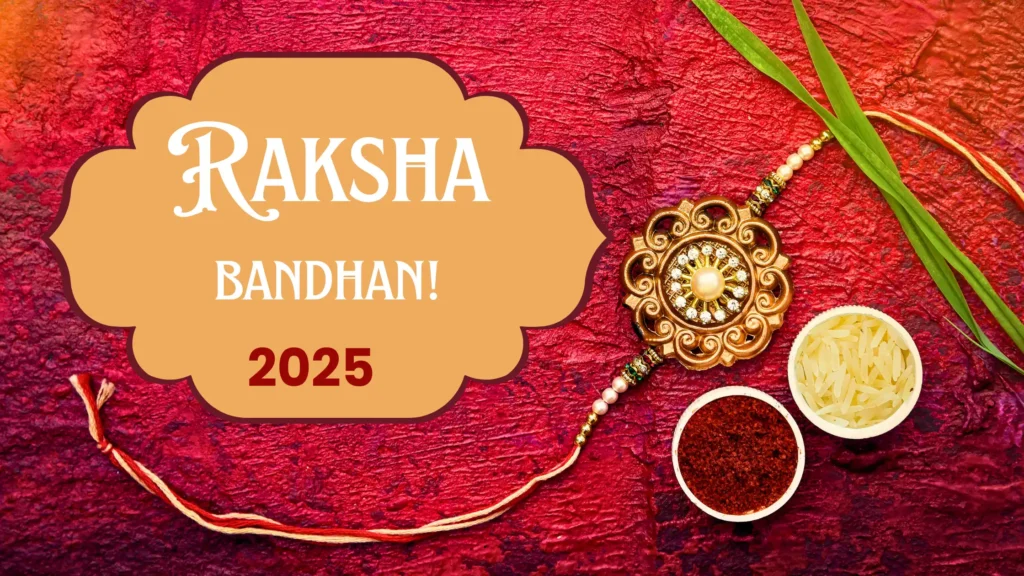 Red and Brown Raksha Bandhan Rakhi Advertisement Blog Banner